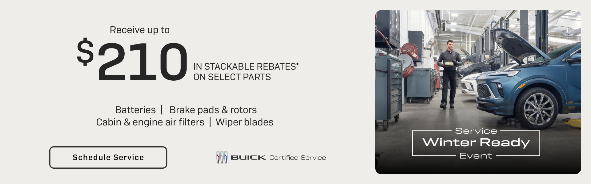 Up to $210 in stackable rebates